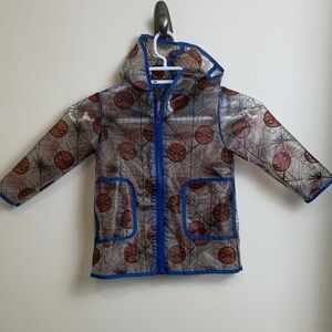 Spider-Man Transparent Rain Jacket, 2T